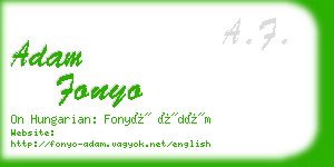 adam fonyo business card